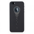 Чехол накладка для iPhone 5 / 5S Wynit Starfall Crystal Case со стразами (черный)